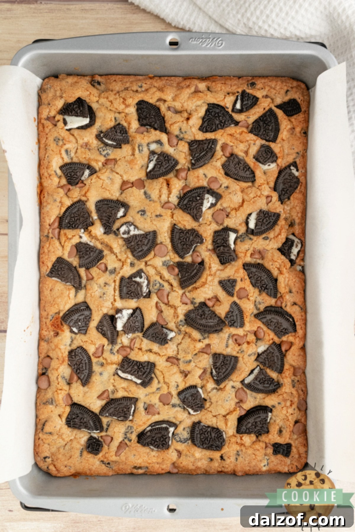 Baked cookie bars.