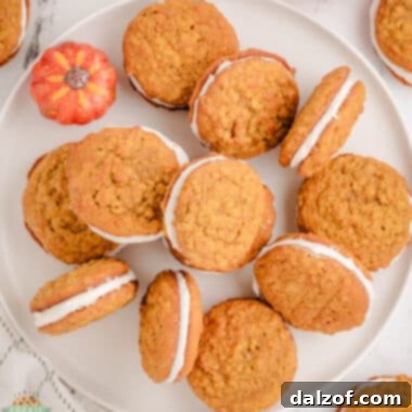 pumpkin oatmeal sandwich cookies
