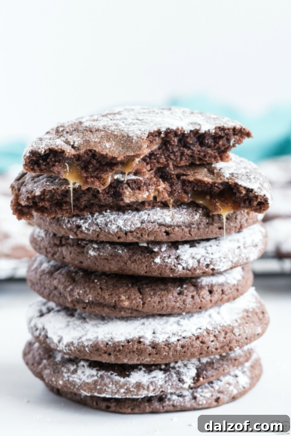 Salted Caramel Chocolate Crinkle Cookies recipe