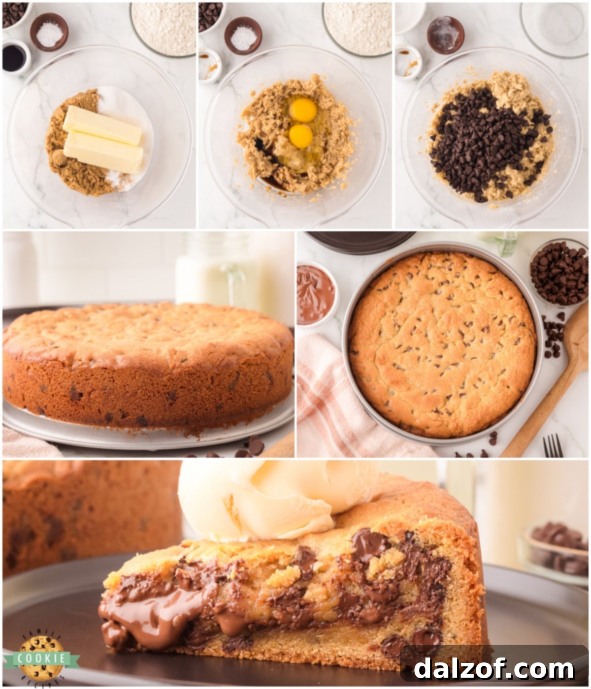 how to make a Nutella stuffed cookie pie