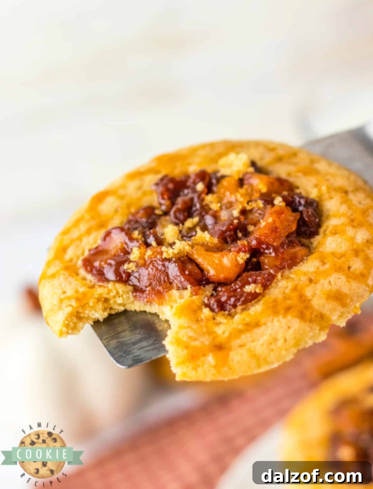 Apple thumbprint cookie.