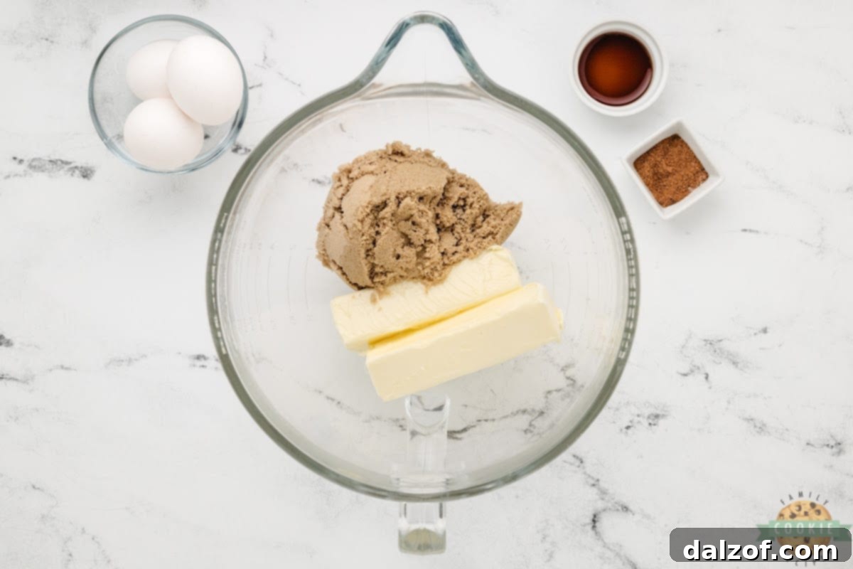 Butter and brown sugar.