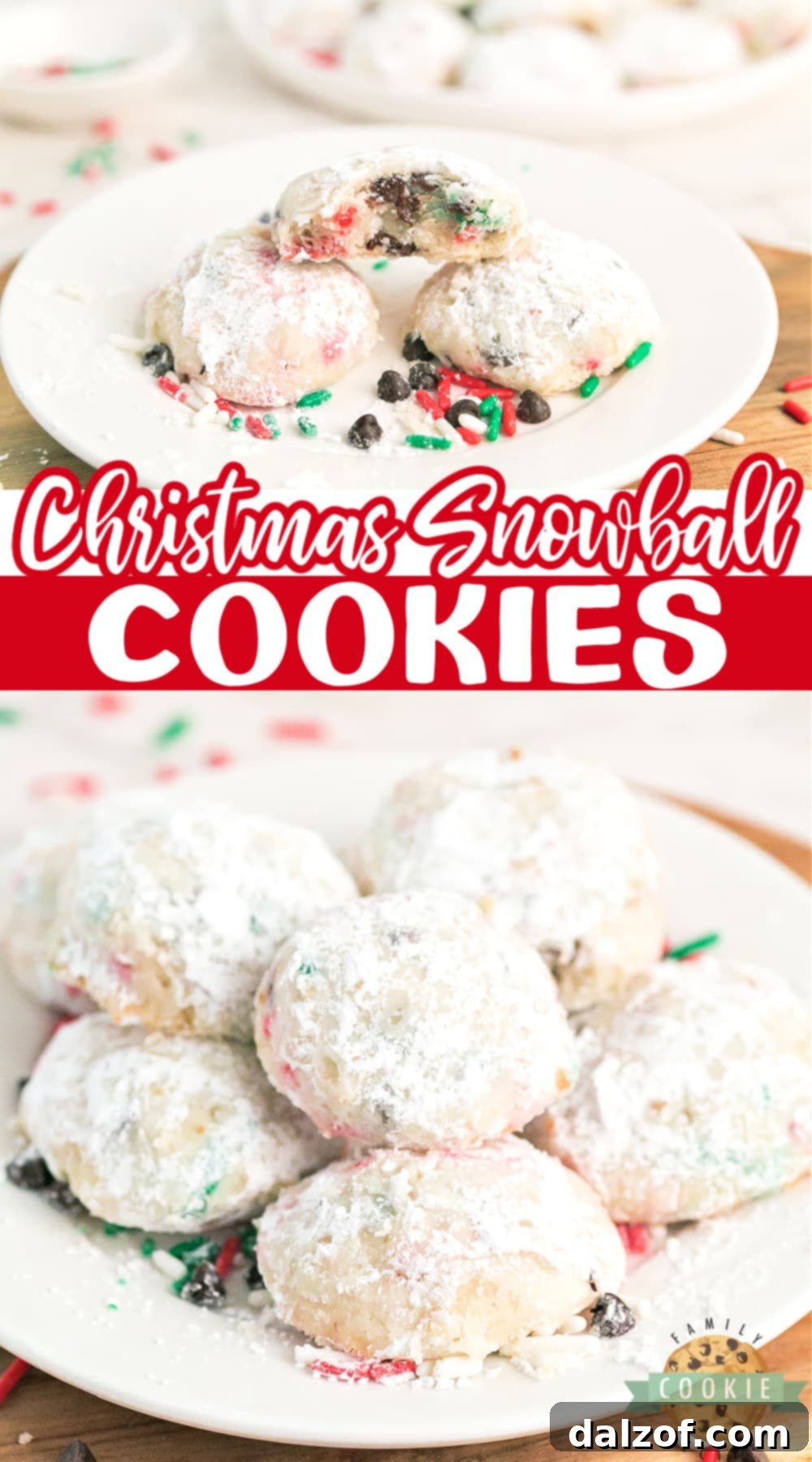 Christmas Snowball Cookies are sweet, buttery, and easy to make! Perfect holiday Snowball Cookies for cookie trays & gift exchanges.