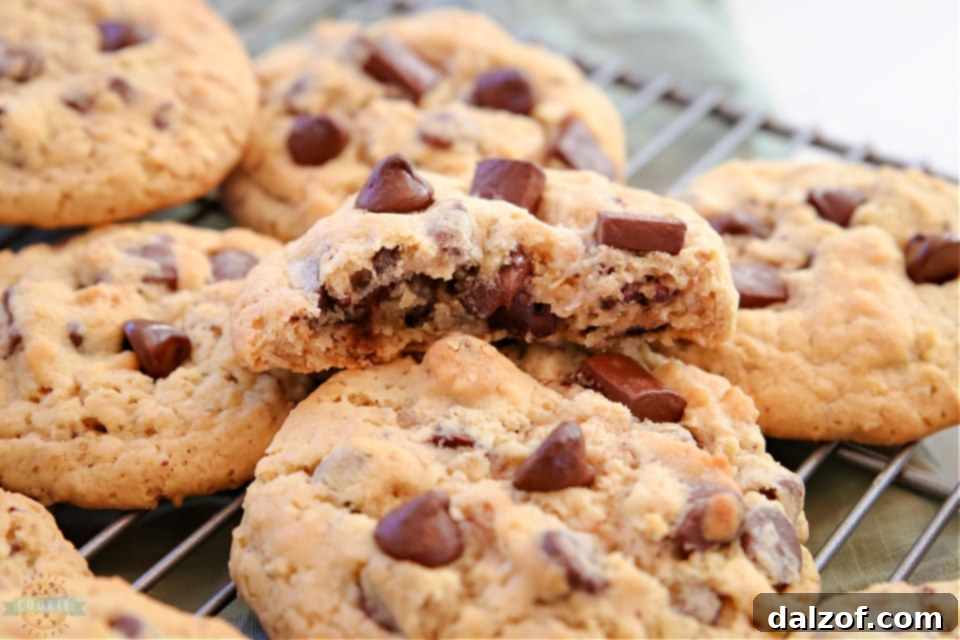 Best Ranger Cookie Cowboy Cookie recipe - Soft and chewy chocolate chip cookie with oats