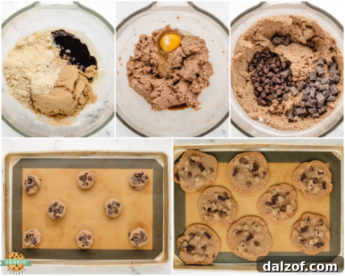 Step-by-step guide on how to make malted chocolate chip cookies