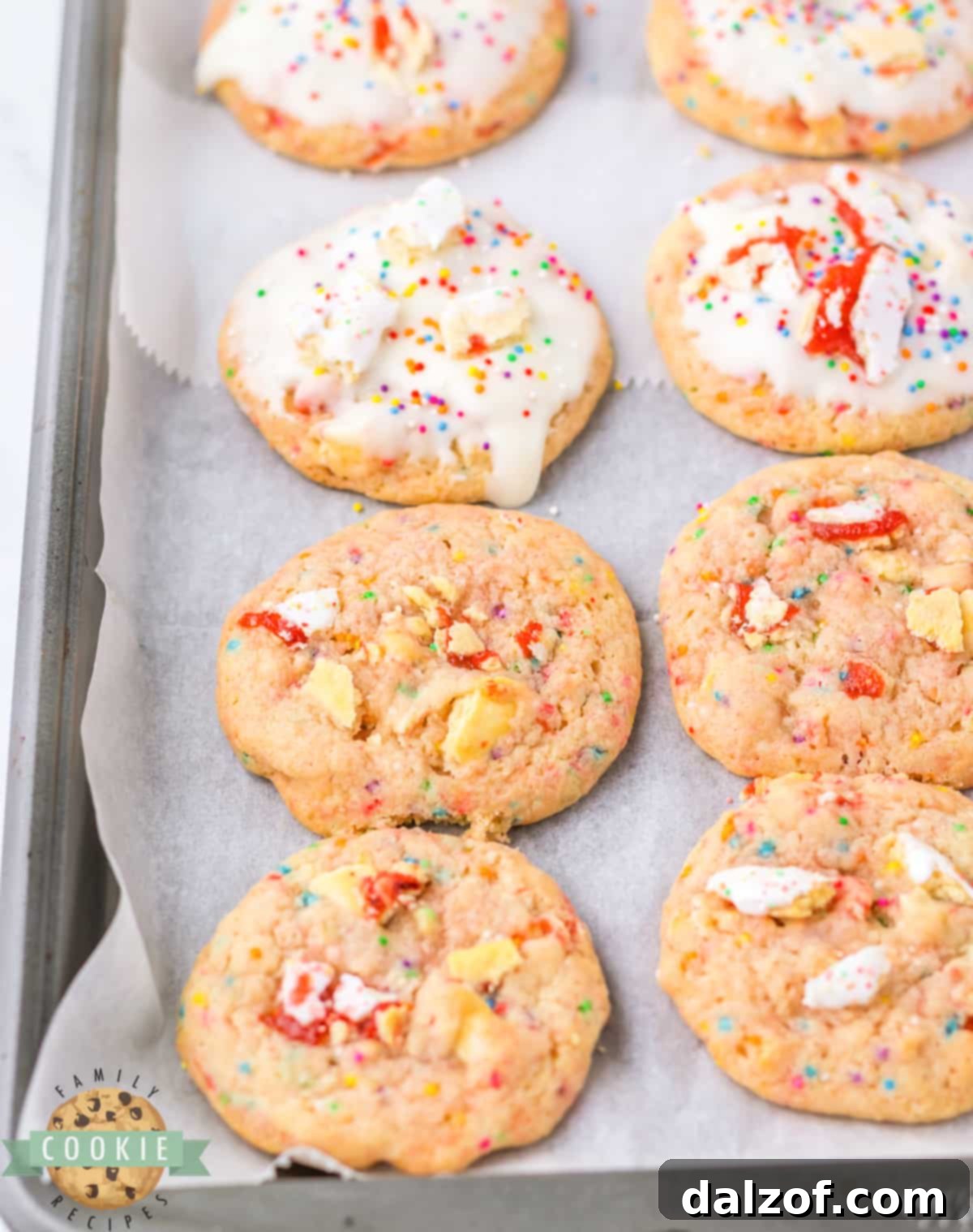 Delicious sugar cookies embedded with real Pop-Tart pieces.