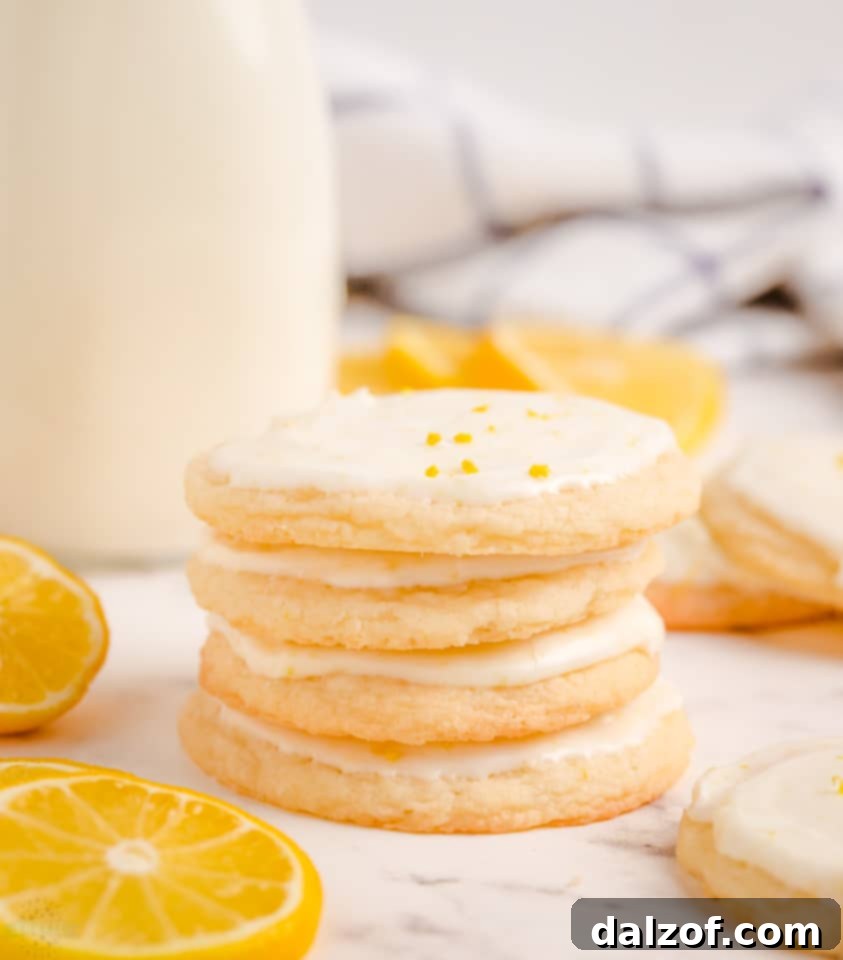 Soft & Tender Lemon Meltaway Cookie recipe ingredients displayed