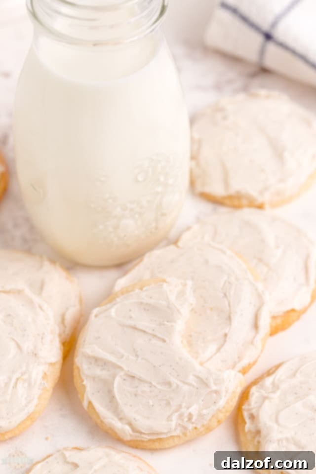 Ingredients for vanilla glaze, including vanilla bean paste and milk