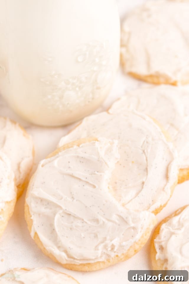 Freshly baked Vanilla Meltaway Cookies, still warm, before glazing