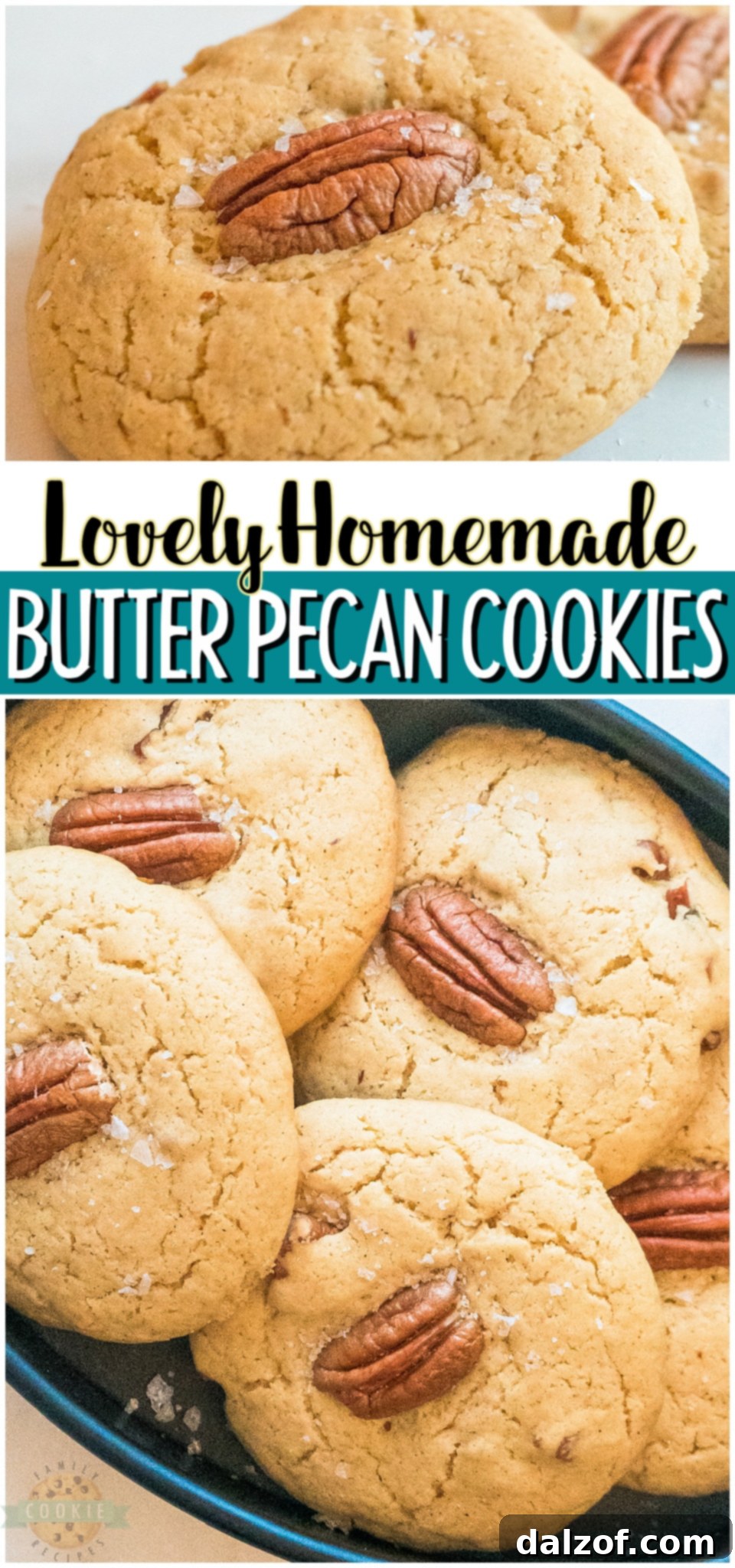 Large batch of freshly baked Butter Pecan Cookies, beautifully arranged to show their soft, inviting texture and golden hue