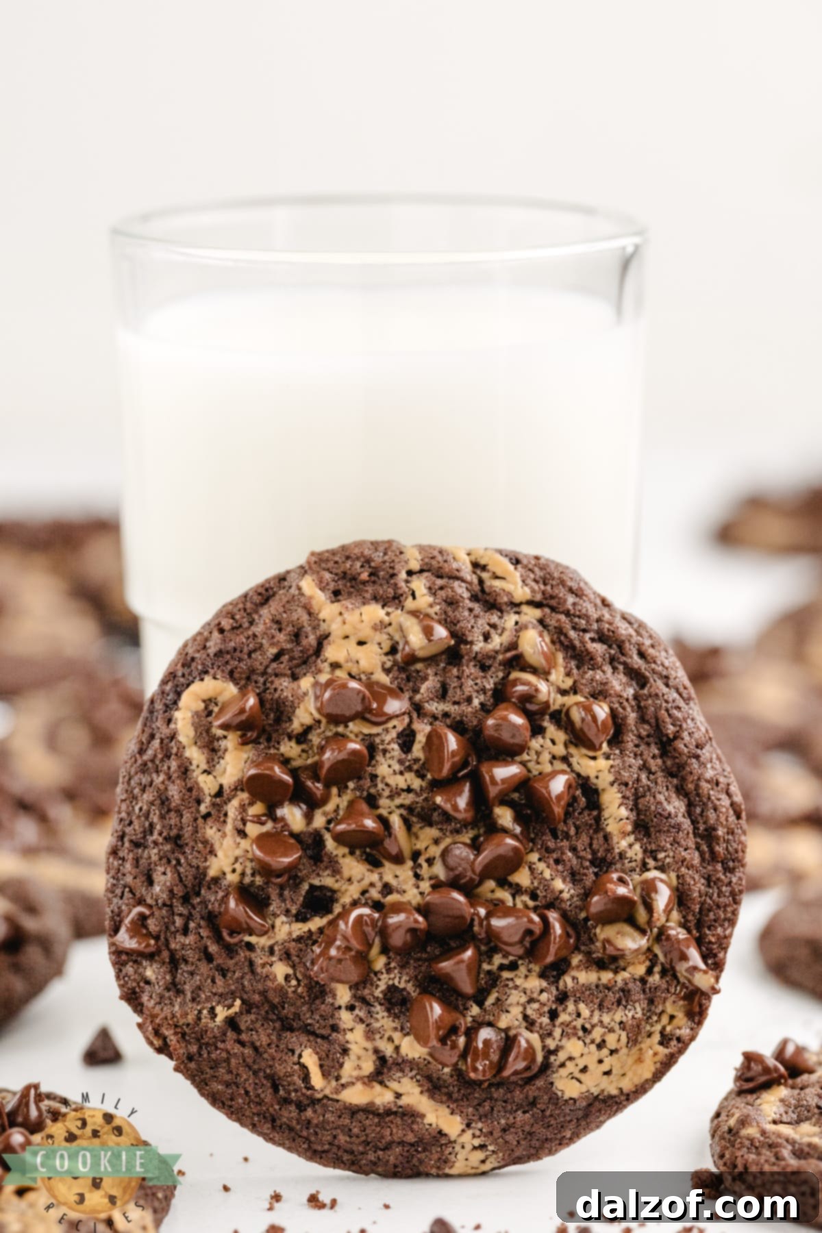 Peanut butter chocolate cookie recipe.