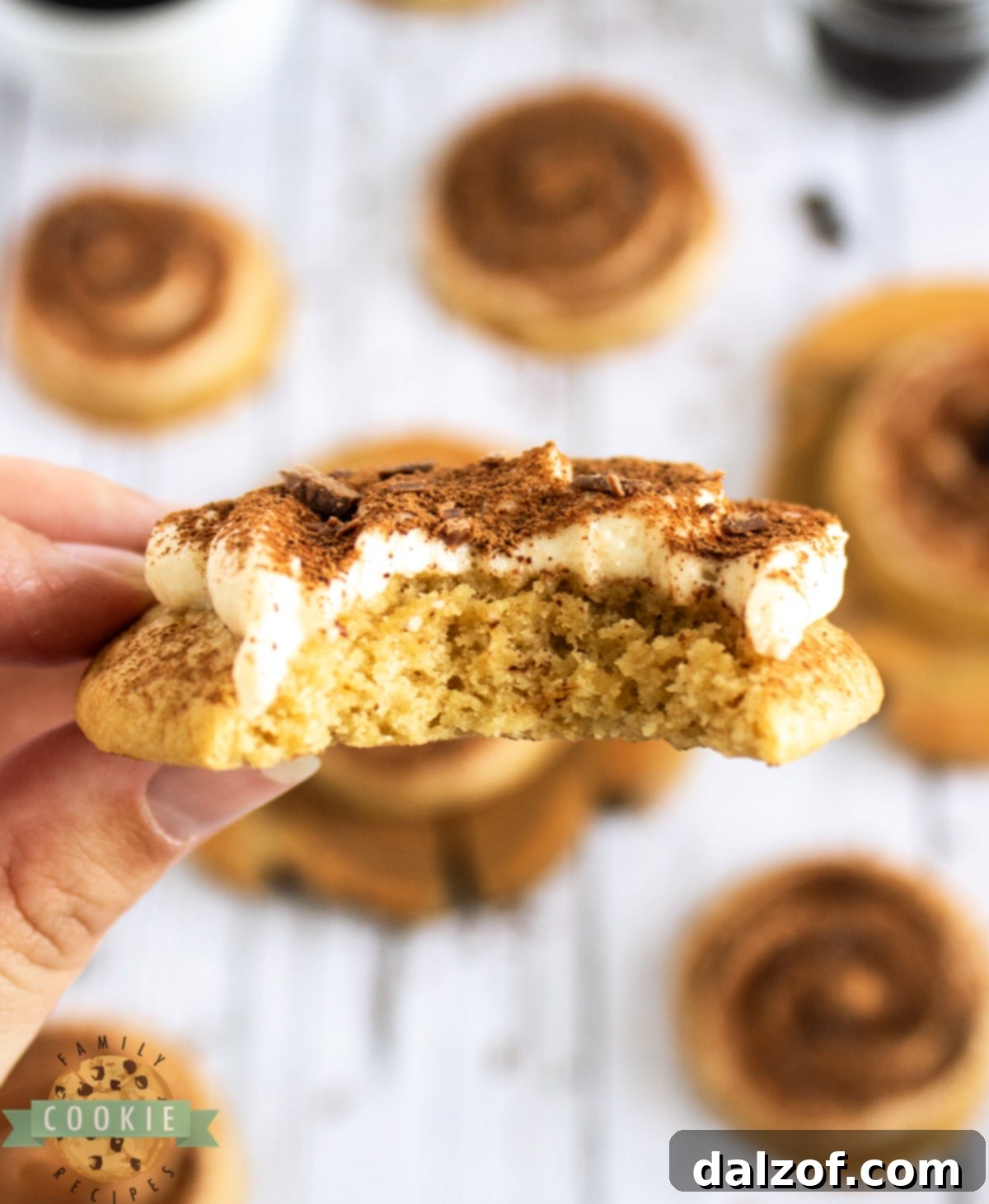 Soft Tiramisu Cookies are thick, chewy coffee cookies topped with a creamy mascarpone frosting and dusted with cocoa powder. Soft cookies that taste like your favorite Italian dessert! 