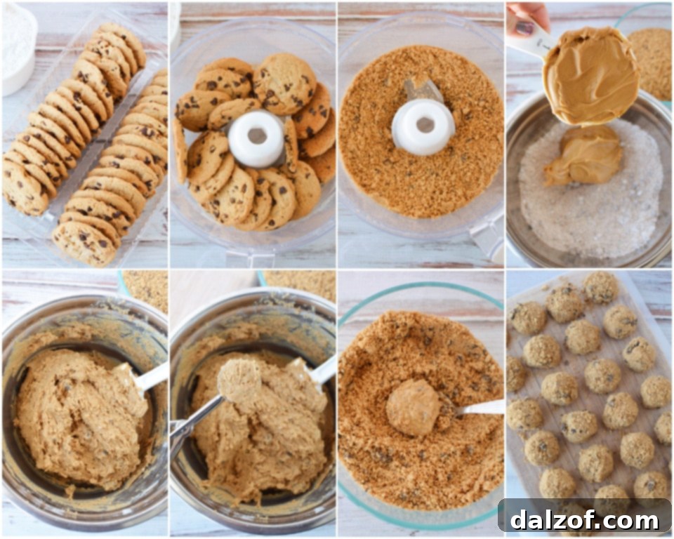 How to Make No Bake Peanut Butter Cookie Bites