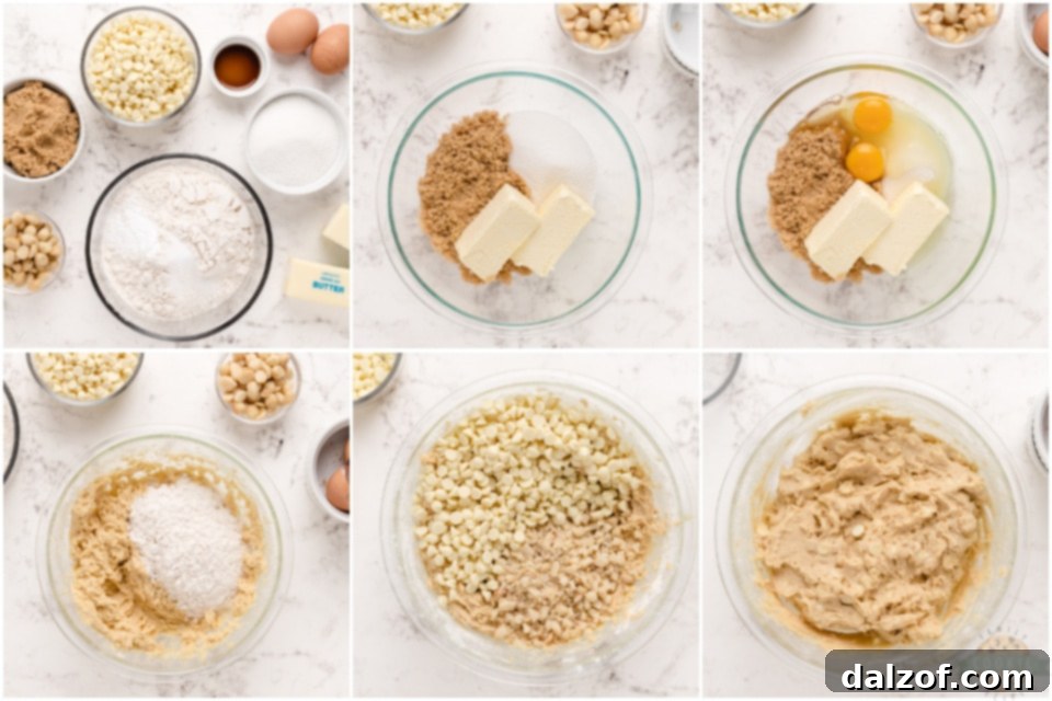 Irresistible White Chocolate Macadamia Nut Delights 4 How to make White Chocolate Macadamia Nut Cookies