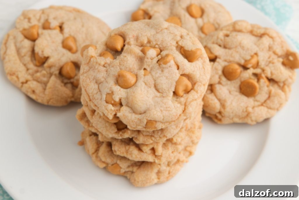 Easy Butterscotch Cookies made with a sugar cookie mix and butterscotch pudding. Only 5 ingredients needed for these delicious cookies that are soft, chewy and packed with tons of butterscotch flavor!