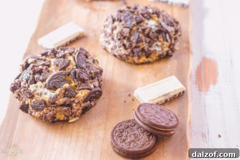 Oreo Stuffed Cookie Close-up
