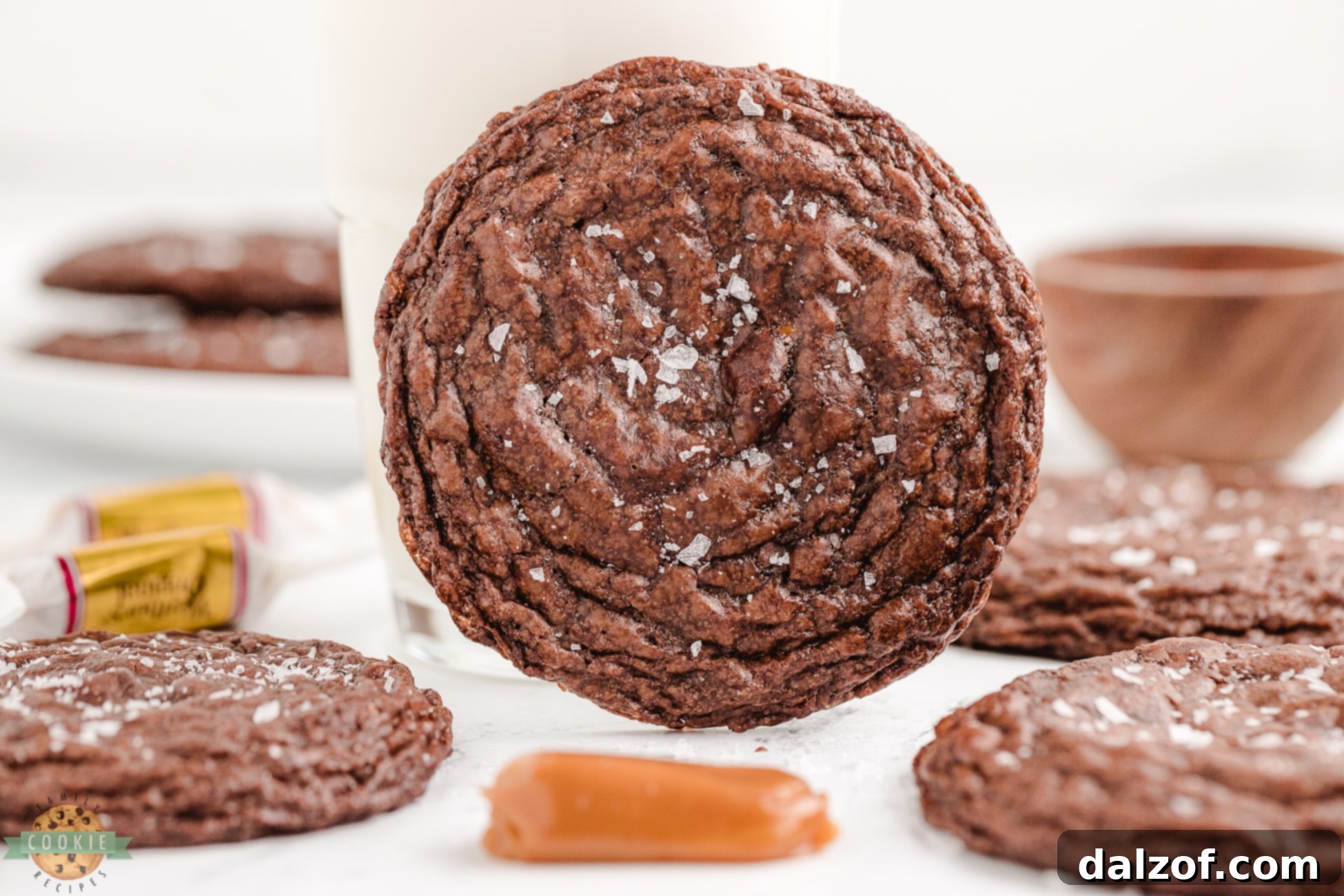 brownie cookies stuffed with caramels