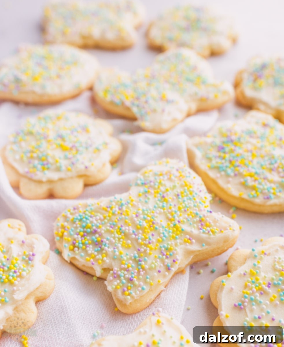 Close up of sugar cookie dough ingredients being mixed