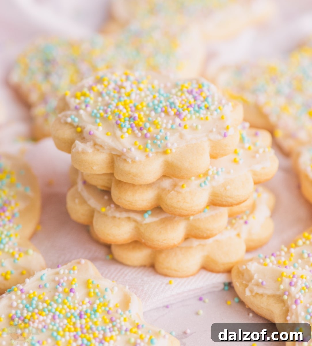 A selection of beautifully decorated butter sugar cookies