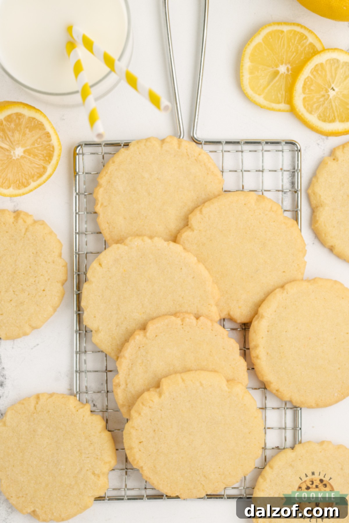 Soft lemon sugar cookies.