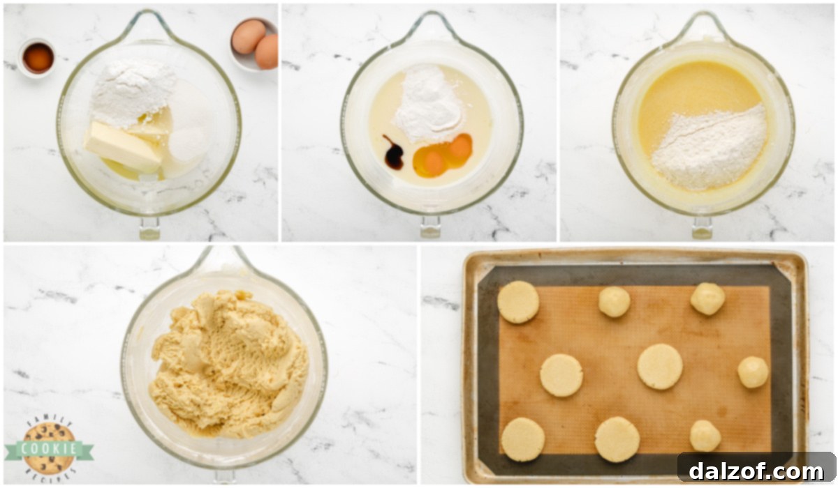 Step by step instructions on how to make Lemon Pudding Sugar Cookies.