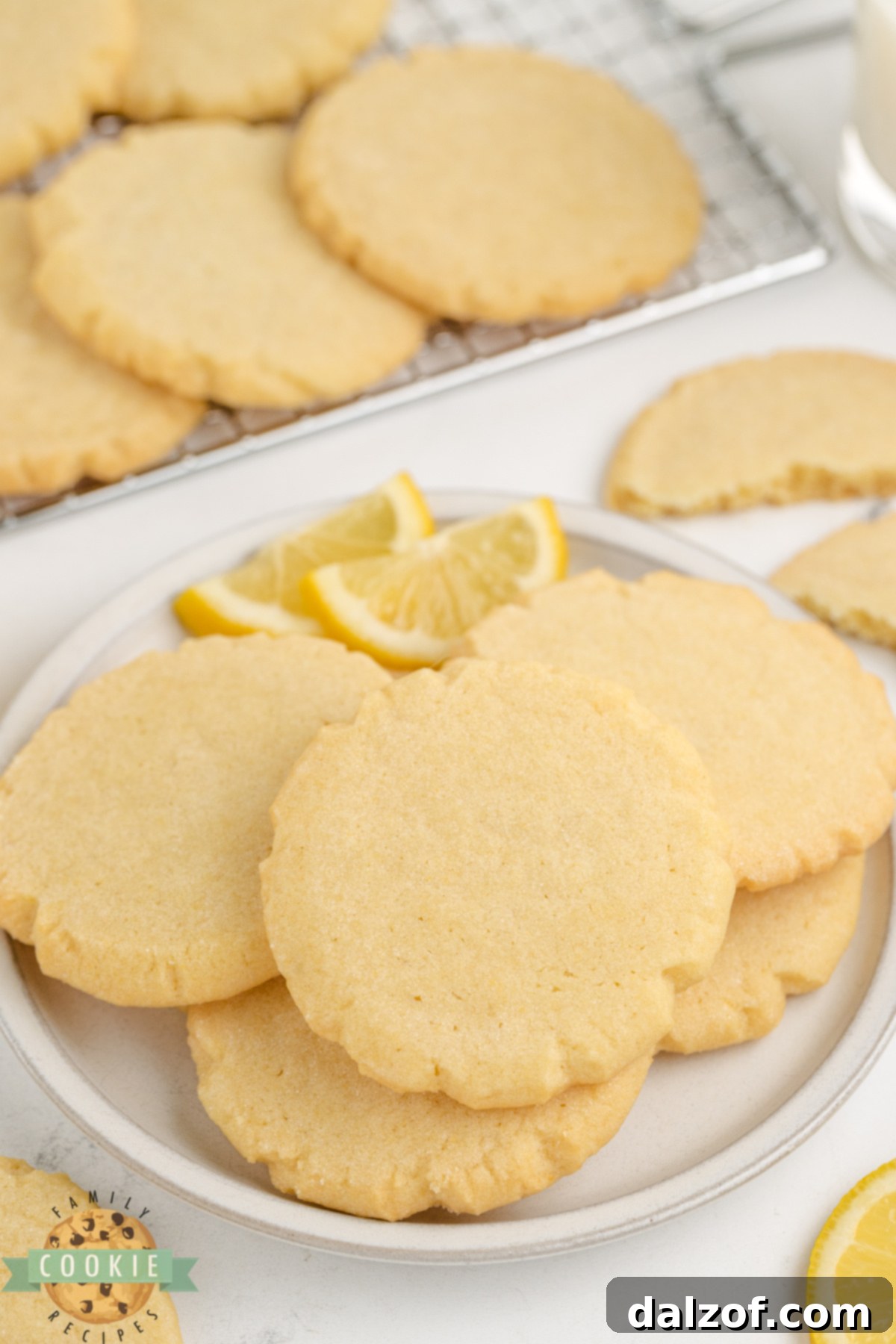 Soft lemon sugar cookies. 