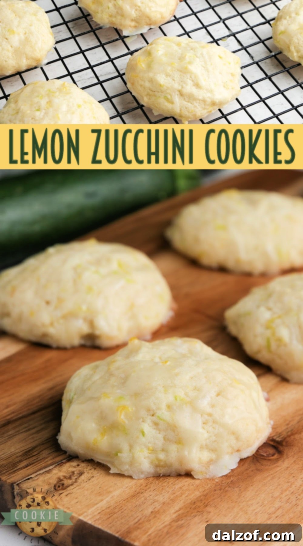 A final captivating image of Lemon Zucchini Cookies, beautifully arranged and ready for indulgence