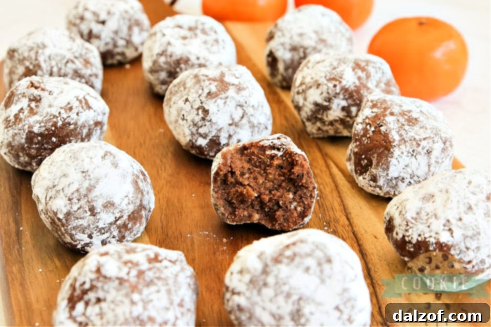 Elegant Chocolate Orange No-Bake Cookies, with a hint of citrus zest.
