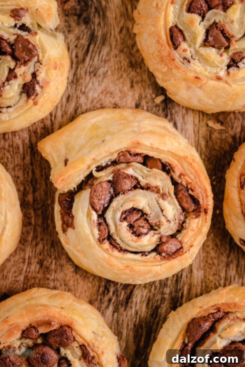 Ingredients for Chocolate Chip Puff Pastry Cookies