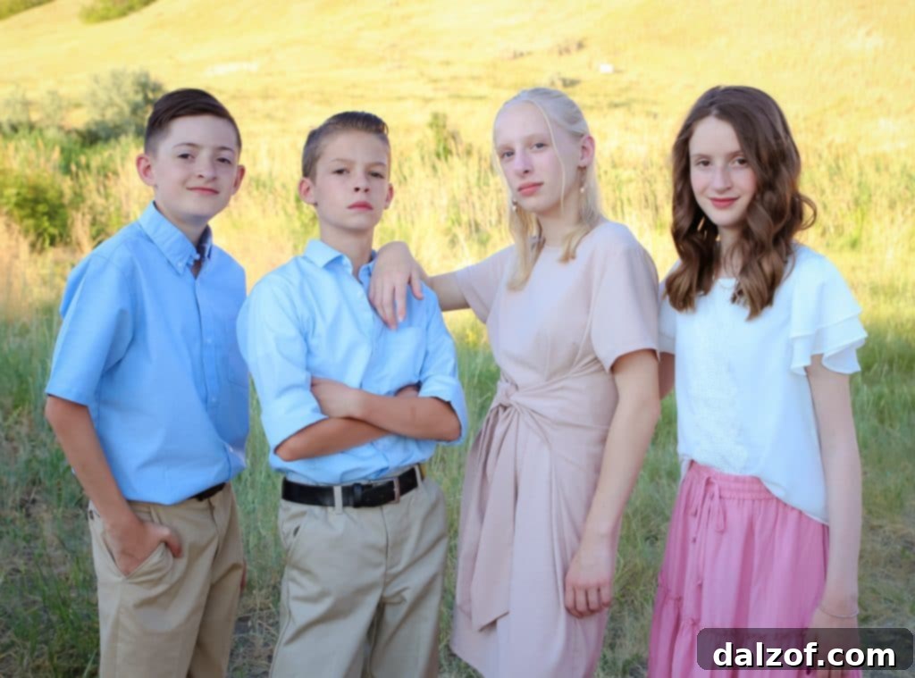 A lovely family portrait capturing a joyous moment during a family photoshoot