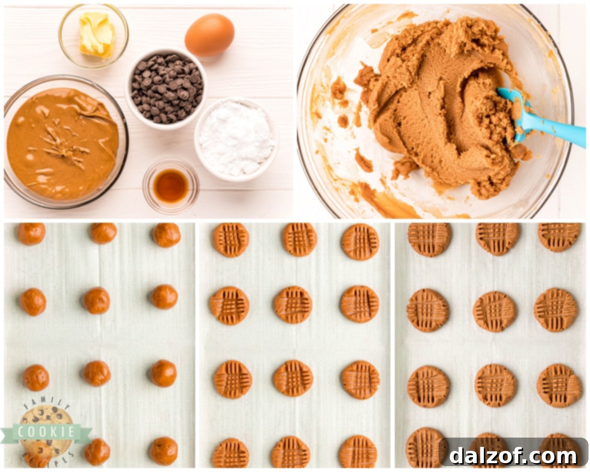 Preparing Keto Peanut Butter Cookies dough