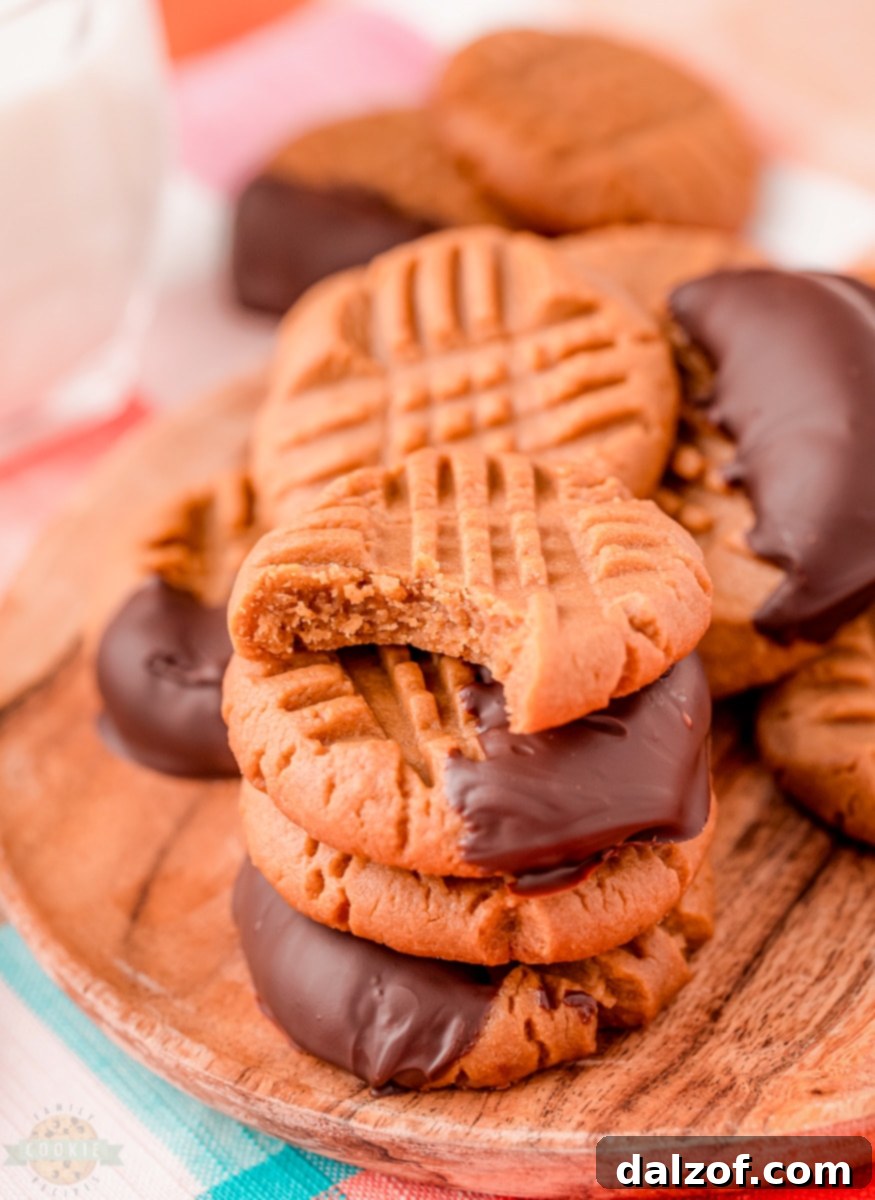 Baked Keto Peanut Butter Cookies with fork marks