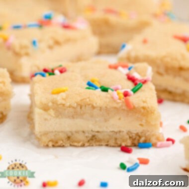 Cheesecake Sugar Cookie Bars - a delightful and easy dessert recipe.
