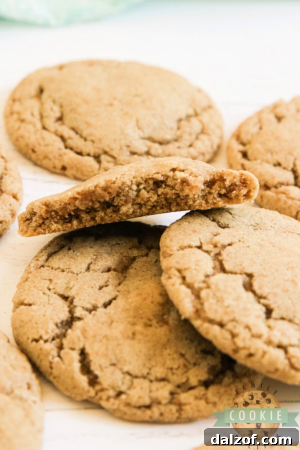 Stack of cinnamon oatmeal cookies, emphasizing their soft and chewy texture