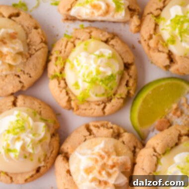 bakery style key lime cookies