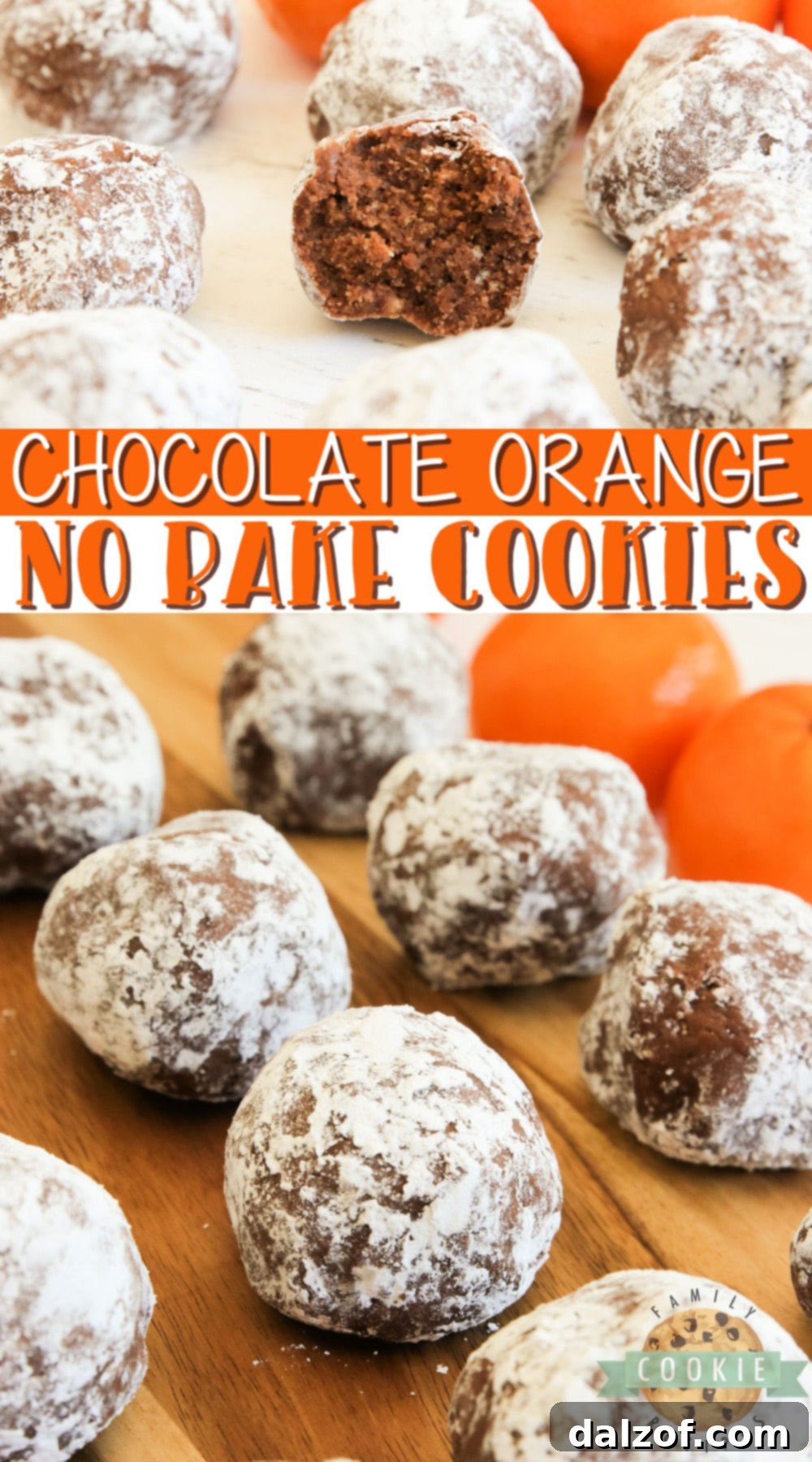 Chocolate Orange No Bake Cookies are made with only 5 ingredients in less than 5 minutes. Made with melted chocolate, crushed vanilla wafers and orange juice for a delicious no bake cookie recipe! 