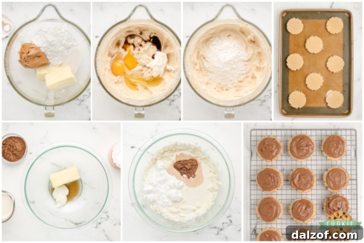 Close-up of Peanut Butter Sugar Cookie dough ingredients, showcasing the rich texture and readiness for mixing.