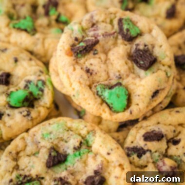 tray of chocolate chip mint oreo cookies