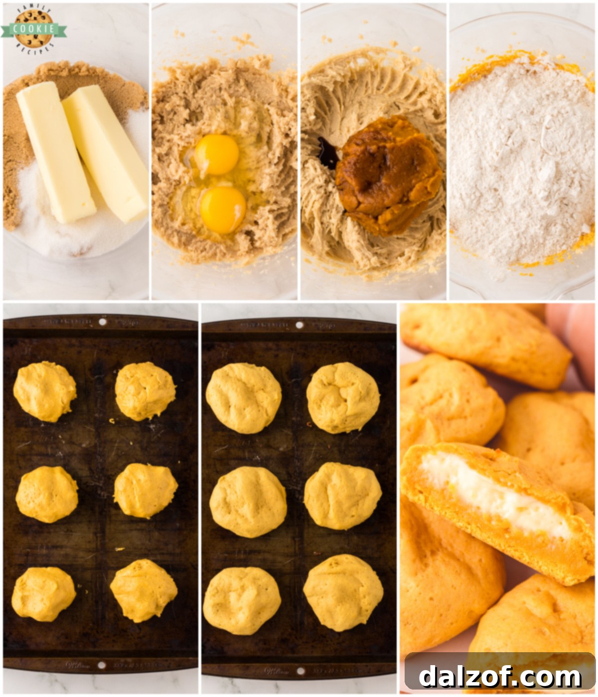how to make pumpkin cheesecake cookies