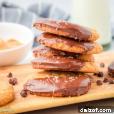 Peanut Butter Cookies (Dipped in chocolate!)