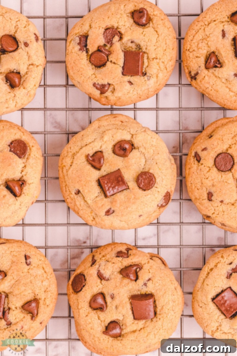 Cookie dough with orange zest and chocolate chips.