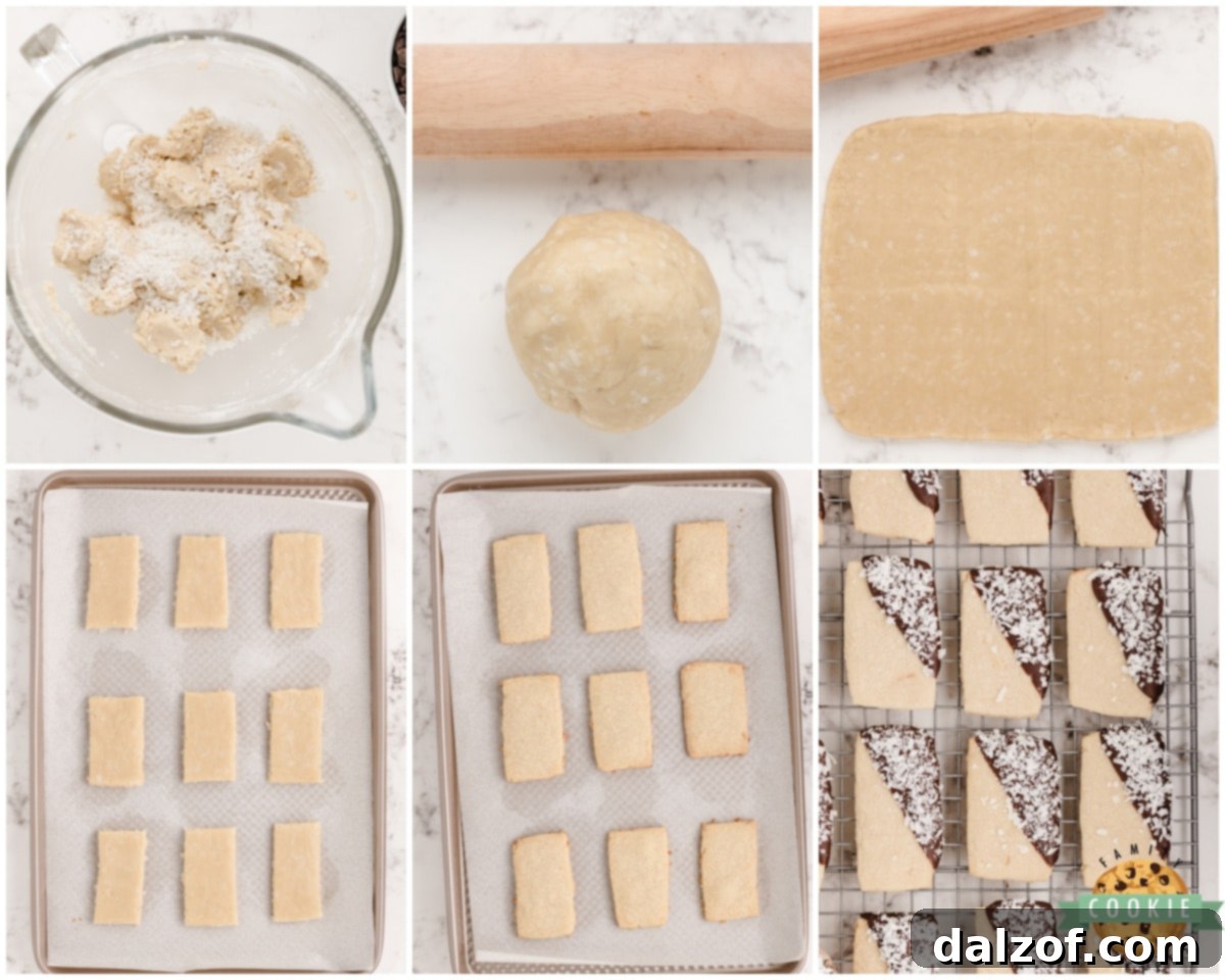 how to make coconut shortbread cookies