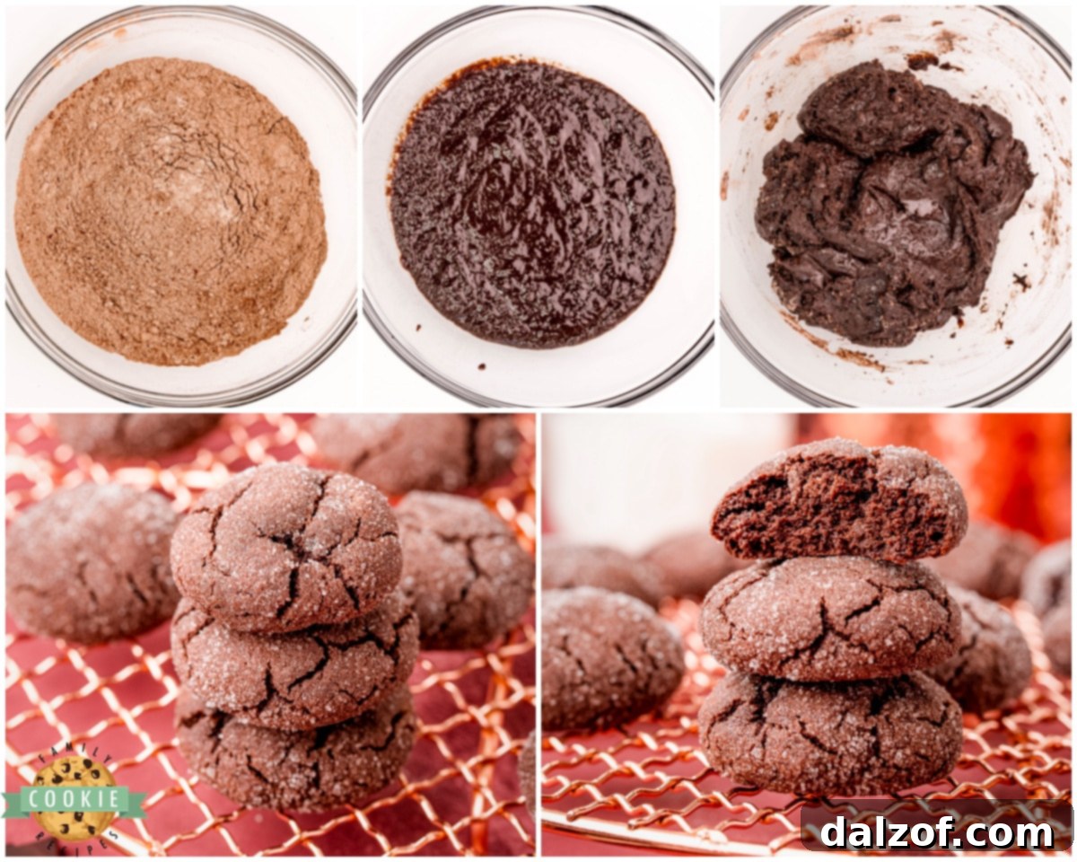 Step-by-step image showing how to melt chocolate for sugar cookies