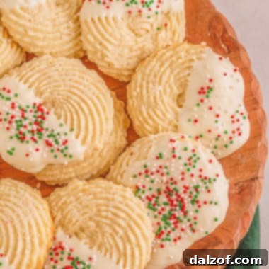 White Chocolate Butter Cookies