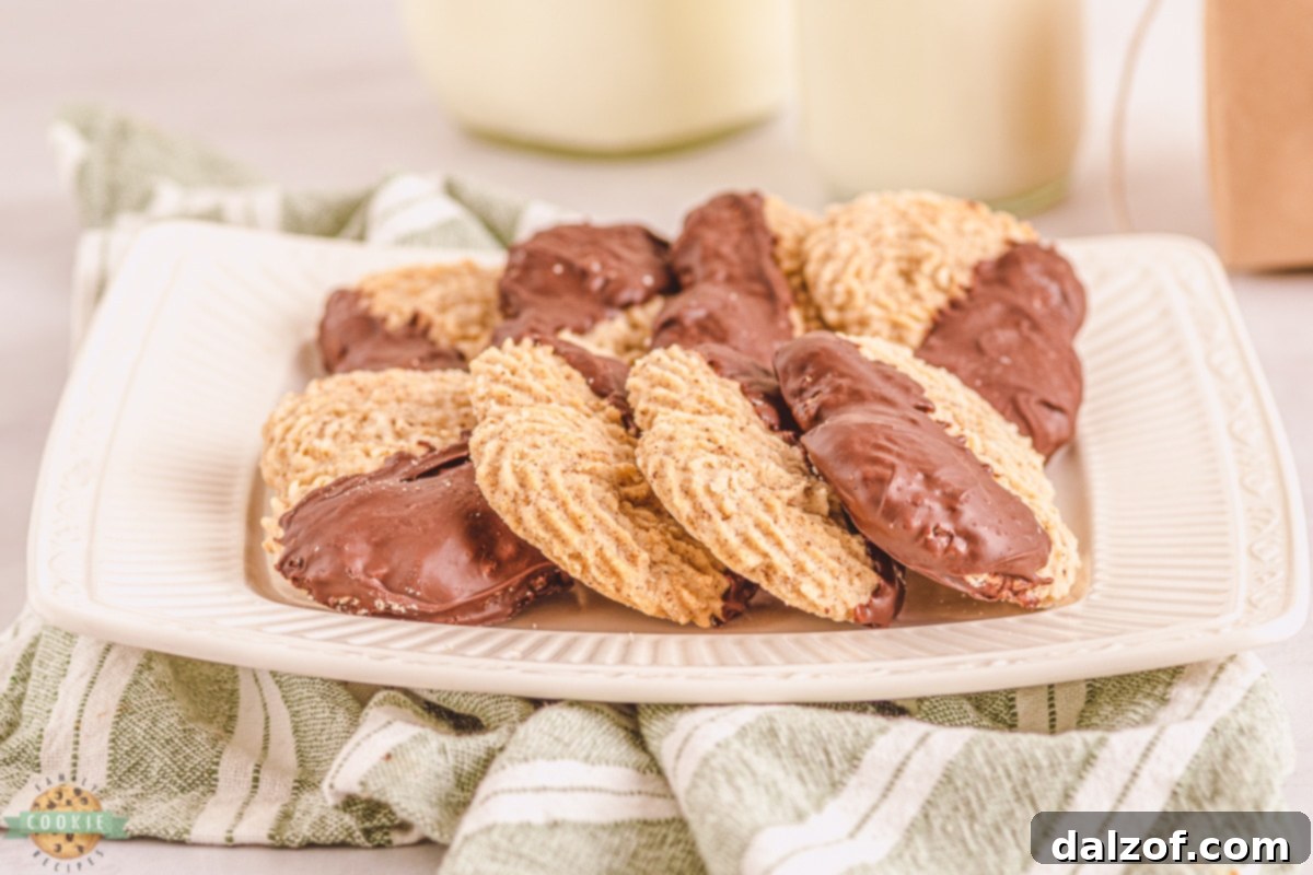 Espresso Butter Cookies - a perfect blend of coffee and chocolate.