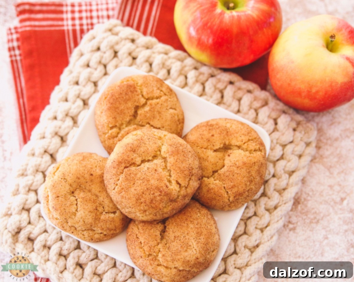 apple cider snickerdoodles