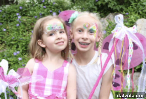 Two girls playing together