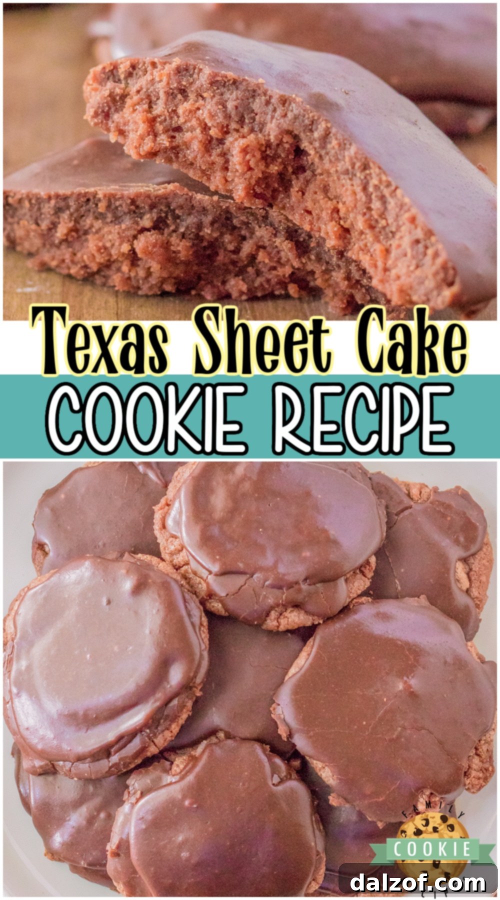 Texas sheet cake cookies are a twist on the classic chocolate cake, in cookie form! Buttery rich chocolate cookie with the iconic icing that everyone loves!