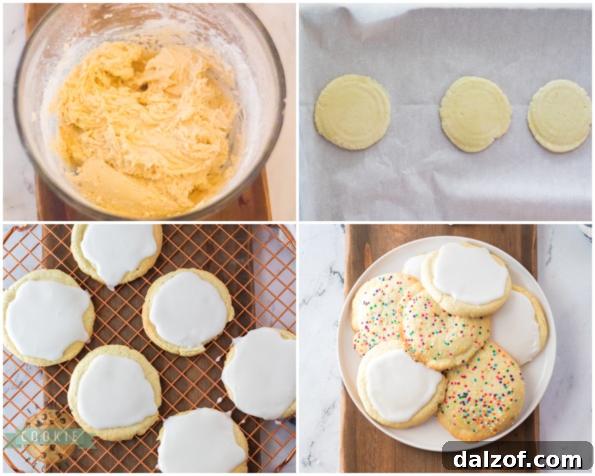 Step-by-step instructions on how to make crispy sugar cookies from scratch.