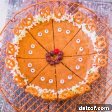 Christmas Reindeer Cookie Cake